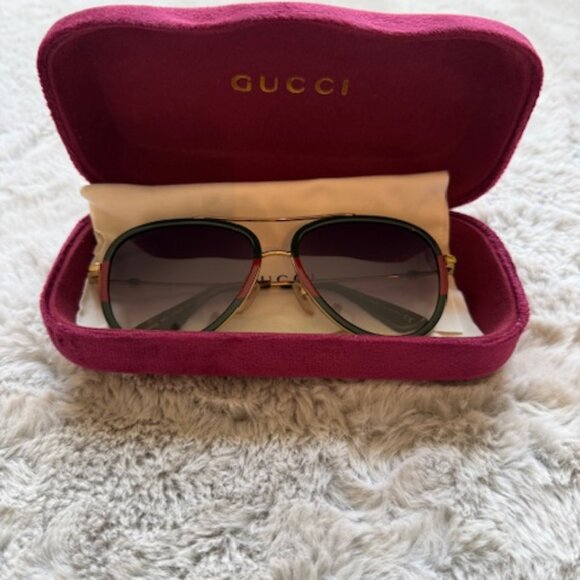 Gucci Urban Pilot Web Block Sunglasses - Picture 4 of 10
